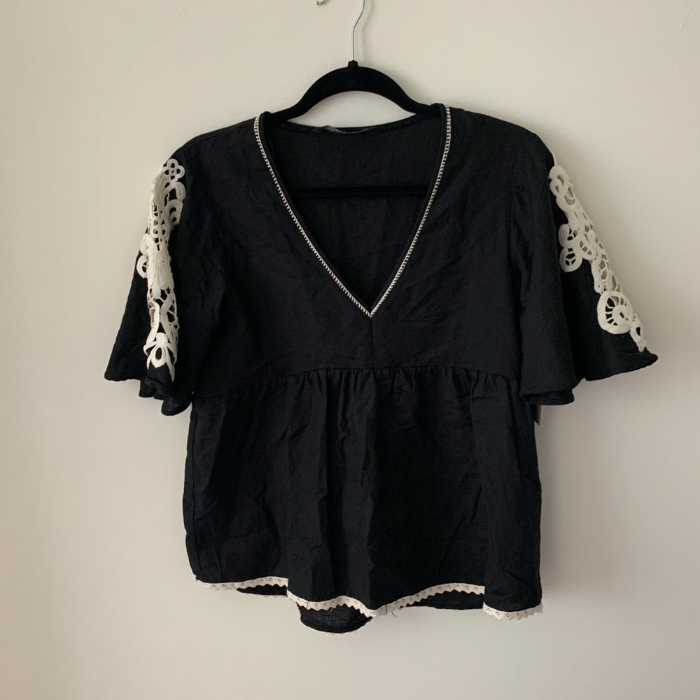 NWT Zara babydoll top